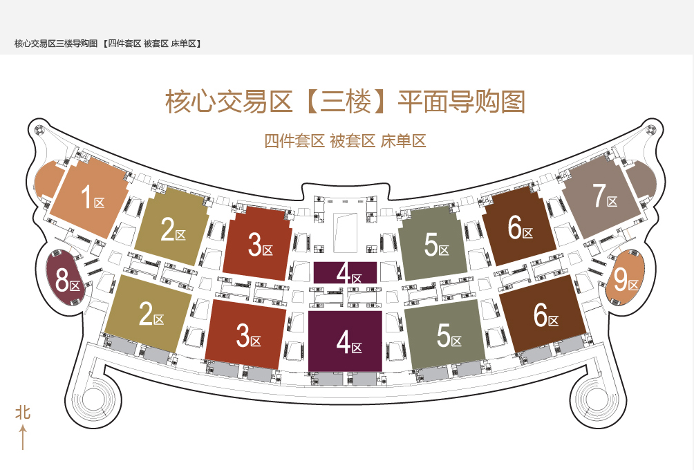 疊石橋家紡城核心交易區(qū)一樓平面導(dǎo)購(gòu)圖